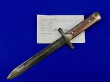 Italian Italy Vintage WW2 Carcano Carbine Rifle Bayonet Fighting Knife picture