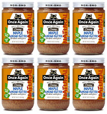 6PK Once Again Creamy Almond Butter with Maple Vanilla 16oz Jar picture