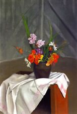 Art Oil painting Nasturtium-Dasies-and-Wild-Roses-Felix-Vallotton-oil-pain picture