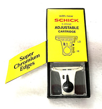 SCHICK Vintage 1970's 5 Edge Adjustable Razor Cartridge ONLY Super Chromium Edge picture