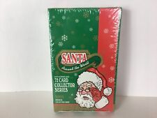 1995 Santa Around The World Santa & Snowflakes Factory Sealed Trading Card Box picture