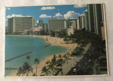 The View Shows The Beautiful Hotels That Line Waikiki Beach, Hawaii. PC (H2) picture