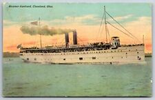 Cleveland Ohio~Steamer Eastland~Folks on Deck~1911 Postcard picture