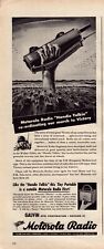 1944 Motorola Radio Vintage Print Ad WWII Era Handie Talkie Battle Soldiers picture