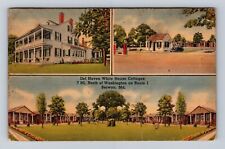 Berwyn MD-Maryland, Del Haven White House Cottages, Vintage c1942 Postcard picture