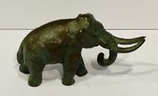 VINTAGE 1940's SRG (SELL RITE GIFTS) WOOLY MAMMOTH BRONZE PATINA DINOSAUR FIGURE picture