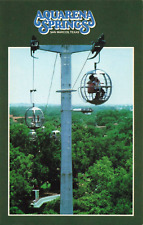 San Marcos TX Texas, Aquarena Springs Sky Ride Cable Cars, Vintage Postcard picture