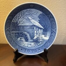 Vintage 1976 Royal Copenhagen ”water Mill'' annual Christmas collection plate picture
