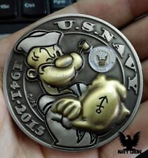 Popeye US Navy Collectible War Years United States Navy Challenge Coin picture