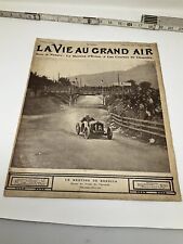 1907 September FRENCH MAGAZINE - airplanes race cars- LA VIE AU GRAND AIR Rare picture