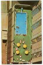 Philadelphia PA Holiday Inn Hotel View Down To The Pool Postcard Pennsylvania picture