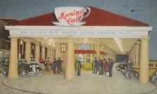 Linen Postcard LA New Orleans Morning Call Coffee Stand French Market Rectangle  picture