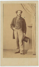 CDV circa 1860. Man named to be identified by Disdéri in Paris. picture