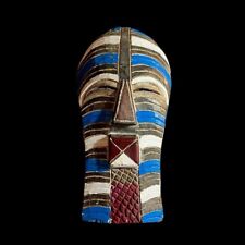 African Tribal Face Mask Wood Hand Wall Hanging Songye Kifwebe Mask-G1266 picture
