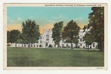 Agricultural Building University of Arkansas Fayetteville AR Vtg Linen Postcard picture