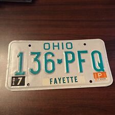 Vintage Ohio Vehicle License Plate picture