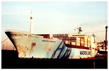 Anders Maersk Line Container Ship Photograph Vintage 4x6