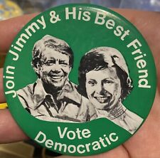 1976 Jimmy & His Best Friend 3” Cello Button Pin picture