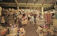 Jamaica 1966 Kingston Straw Section of Victoria Crafts Market Hannau Postcard picture