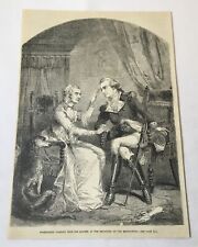 1876 magazine engraving~ GEORGE WASHINGTON SAYS FAREWELL TO HIS MOTHER picture