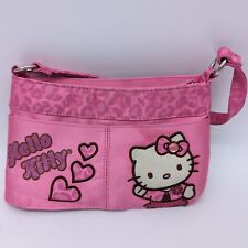 Vintage Hello Kitty Discontinued Sanrio Purse 2008 Pink Chertah Print  picture