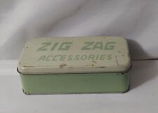 Vintage (SEA GREEN) ZigZag Accessories Tin picture