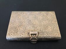 Vintage Italian 800 Gold Washed Silver Compact Set by M. Buccellati. picture