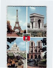 Postcard Famous Landmarks in Paris France picture