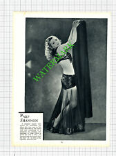 Peggy Shannon Actress / Lillian Bond  - 1930s Book Print  picture