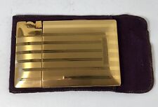 Hard To Find Vintage Elgin American Art Deco Gold Lighter Cigarette Case. picture