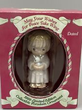 VTG 1999 Enesco Precious Moments May Your Wishes for Peace Take Wing Ornament picture