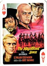 The Magnificent Seven Starring Yul Brynner Steve McQueen Playing Card picture