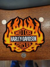 NEW Genuine Harley Davidson Embroidered Patch - Vintage Old Stock - Flame - Logo picture