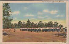Calisthenics Camp Crowder Missouri Postcard picture