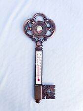 Circa 1950's Glacier National Park Thermometer - Works - Key Shaped 7 3/4