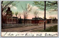 Cotton Mill No. 2 & Main Office New York Mills-Antique German Postcard c. 1913 picture