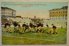 circa 1905 Syracuse University FOOTBALL GAME ACTION Postcard picture