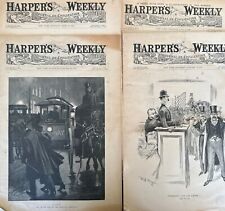 Harper’s Weekly Complete Lot Of 4 1892 & 1894 Engravings Iowa Worlds Fair-Trains picture