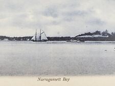 C 1905 Sailboats on Narragansett Bay Rhode Island Germany UDB Antique Postcard picture