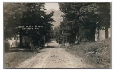 RPPC Upper Main Street BROOKLYN PA Susquehanna County 1914 Real Photo Postcard picture