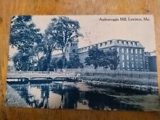 Lewiston ME-Maine, Androscoggin Mill, Antique, Vintage Souvenir Postcard picture