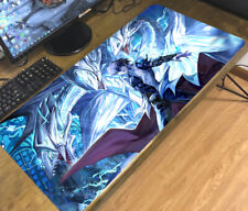 Yu-Gi-Oh Blue-Eyes White Dragon & Seto Kaiba Anime Mouse Pad Large Keyboard Mat picture