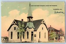 1913 North Methodist Episcopal Church & Parsonage Claremore Oklahoma OK Postcard picture