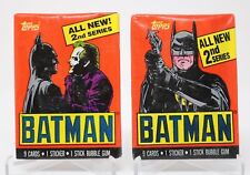 1989 Topps BATMAN All New 2nd Series 2 Pack Lot Different Covers Nice picture