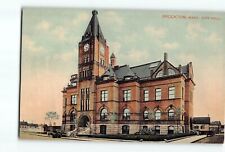 Old Vintage Postcard of BROCKTON MA CITY HALL picture