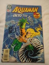 Aquaman #1 (NM) DC Comics 1994 signed M. Egeland , P. David and B. Vancata picture