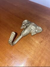 Vintage Brass Elephant Wall Hook picture