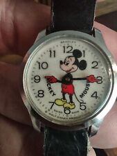 VTG women's Bradley Walt Disney Swiss Made Mickey Mouse Watch #23 Working Well  picture