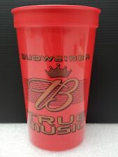 Budweiser True Music Plastic Cup Beer Red Solo Black King St. Louis Missouri  picture