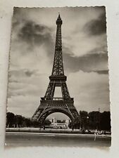 RPPC Photo Postcard Eiffel Tower Paris Posted Dec 12 1944 Army WWII Yvon picture
